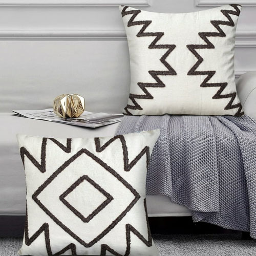Modern Geometric Throw Pillow Set